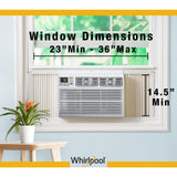 Whirlpool - 8,000 BTU Window AC with Electronic Controls | WHAW081BW