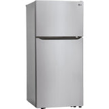 LG - 20 CF Top Mount, 30 inch Wide, Pocket Handles, Ice Maker