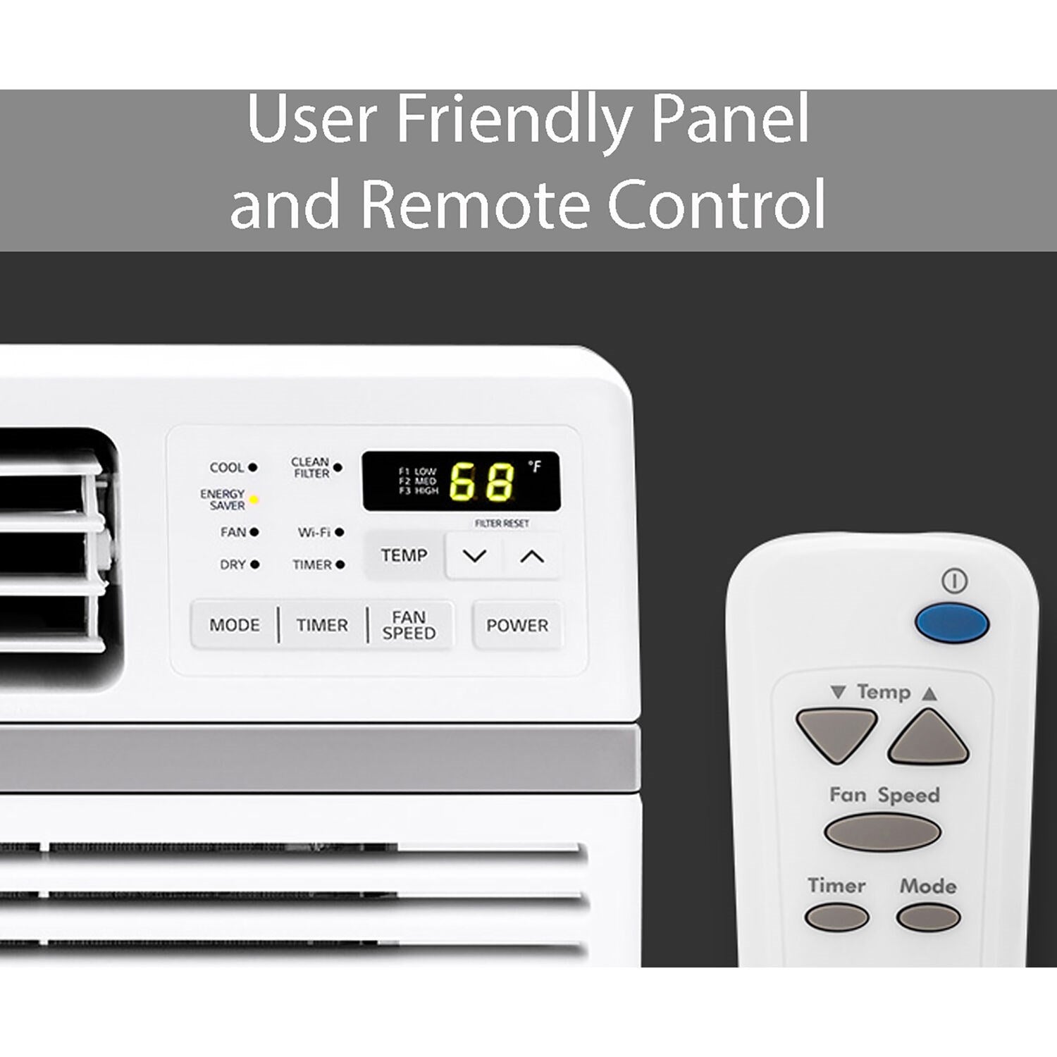 LG - 10,000 BTU Window Air Condtioner with Wifi Controls | LW1017ERSM