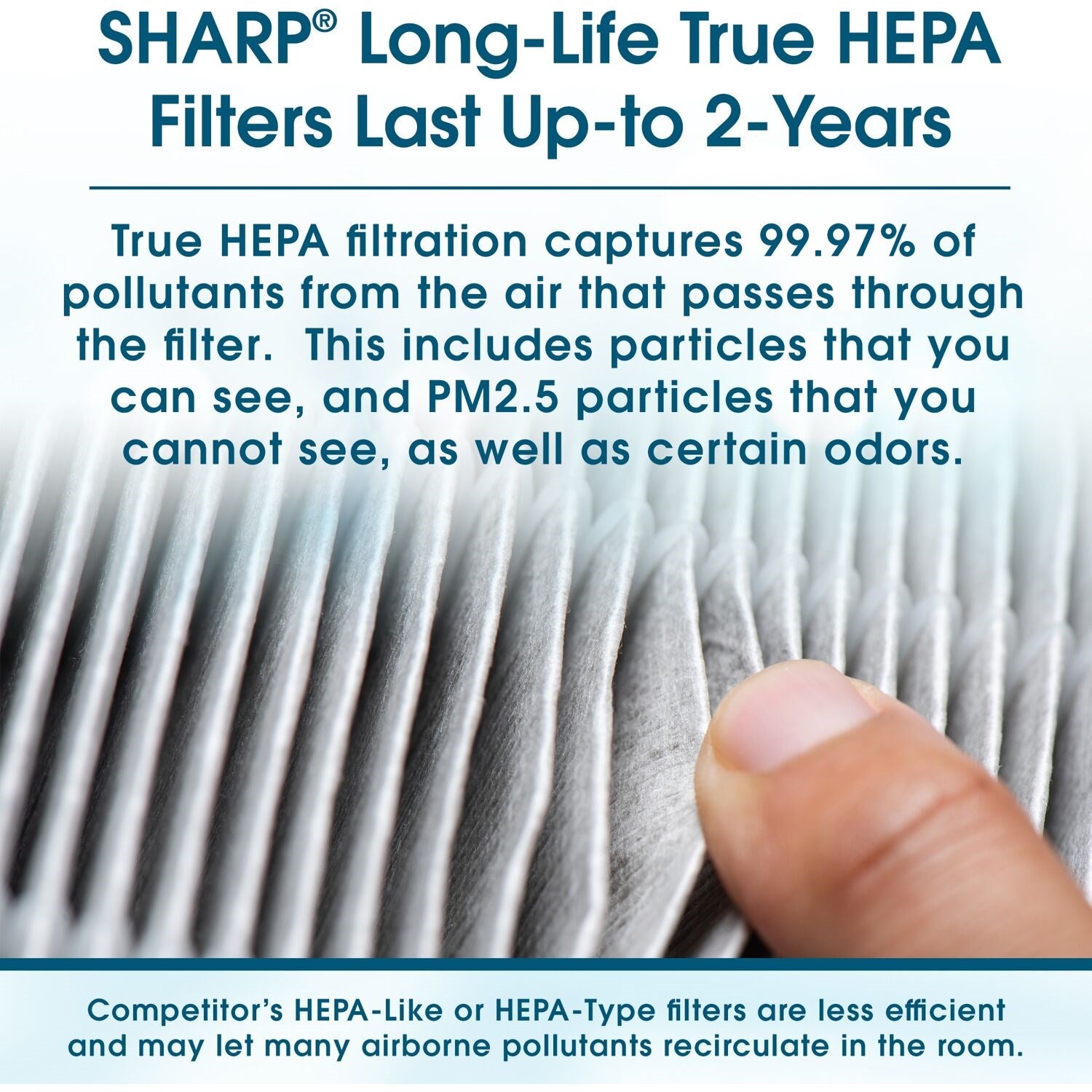 Sharp - Air Purifier, True HEPA, Express Clean (Small Rooms) | FP-F30UH