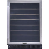 GALANZ - 24 in. 47-Bottle Wine Cooler in Stainless Steel, with Electrical Temperature Control | GLW57MS2B16