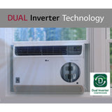 LG - 24,000 BTU Window Air Conditioner with Inverter | LW2422IVSM