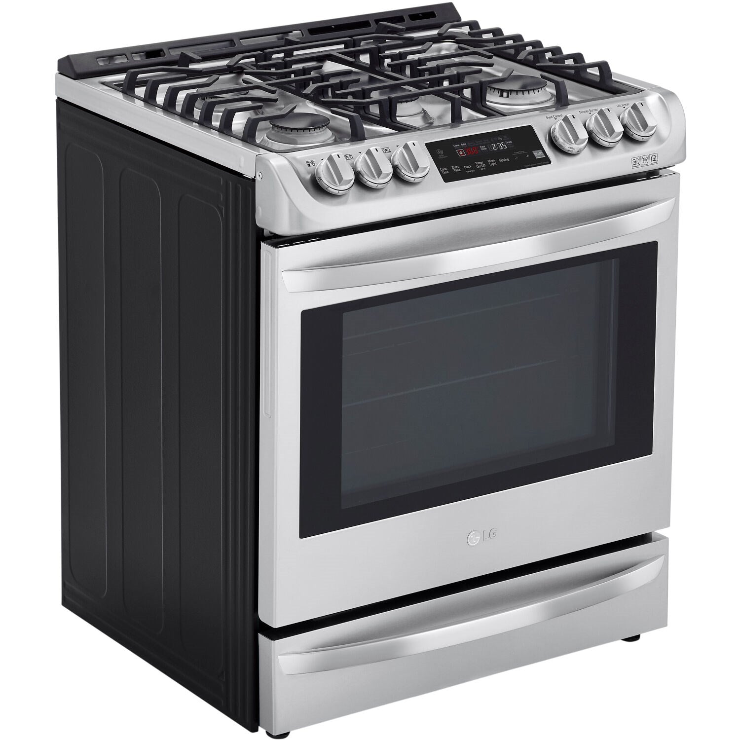 LG - 6.3 CF / 30 inch Dual Fuel Slide-In Range, ProBake Convection, ThinQ andLG Electric Wall Oven Bundle