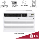 LG - 10,000 BTU Through-the-Wall Air Conditioner w/Remote (230V)