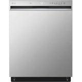 LG - 24 inch Front Control Dishwasher, 50 dBA, Stainless Steel Tub, Pocket Handle