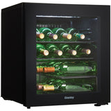 Danby - 16 Bottle Wine Cooler,Reversible Door,Smoked Glass Door,Worktop | DWC018A1BDB