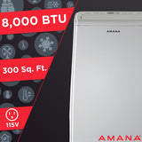 Amana - 8,000 BTU Portable AC | AMAP084AW