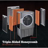 Mason & Deck - 2800 CFM Indoor/Outdoor Portable Evaporative Cooler | ME2MOGO