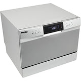 Danby - Countertop Dishwasher, 6 Place Setting, 8 Wash Cycles, SS Interior | DDW631SDB