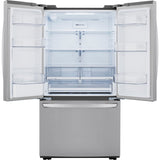 LG - 29 CF 3-Door Refrigerator, Water Only Dispenser, Stainless Look