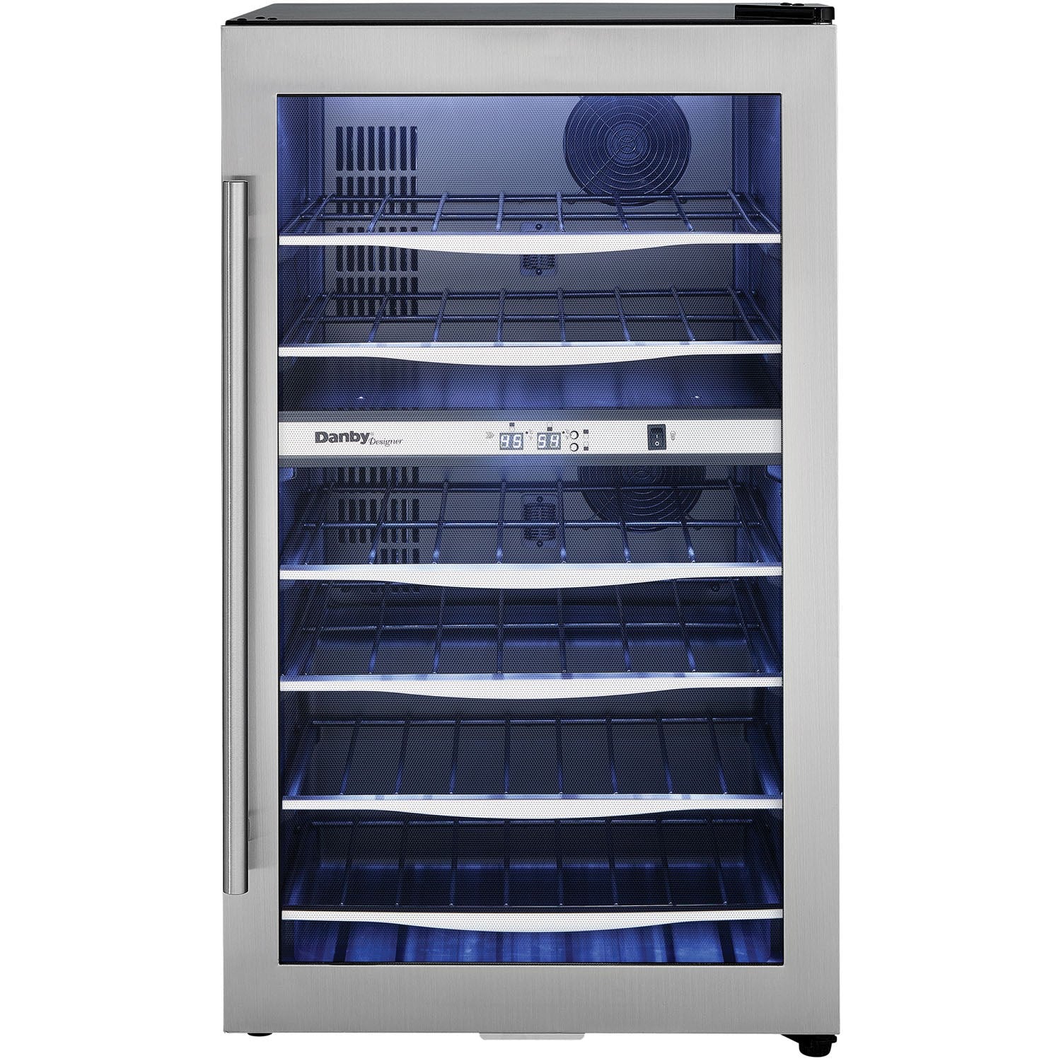 Danby - 38 Bottle Wine Cooler,Reversible Door,Tempered Glass Door | DWC040A3BSSDD