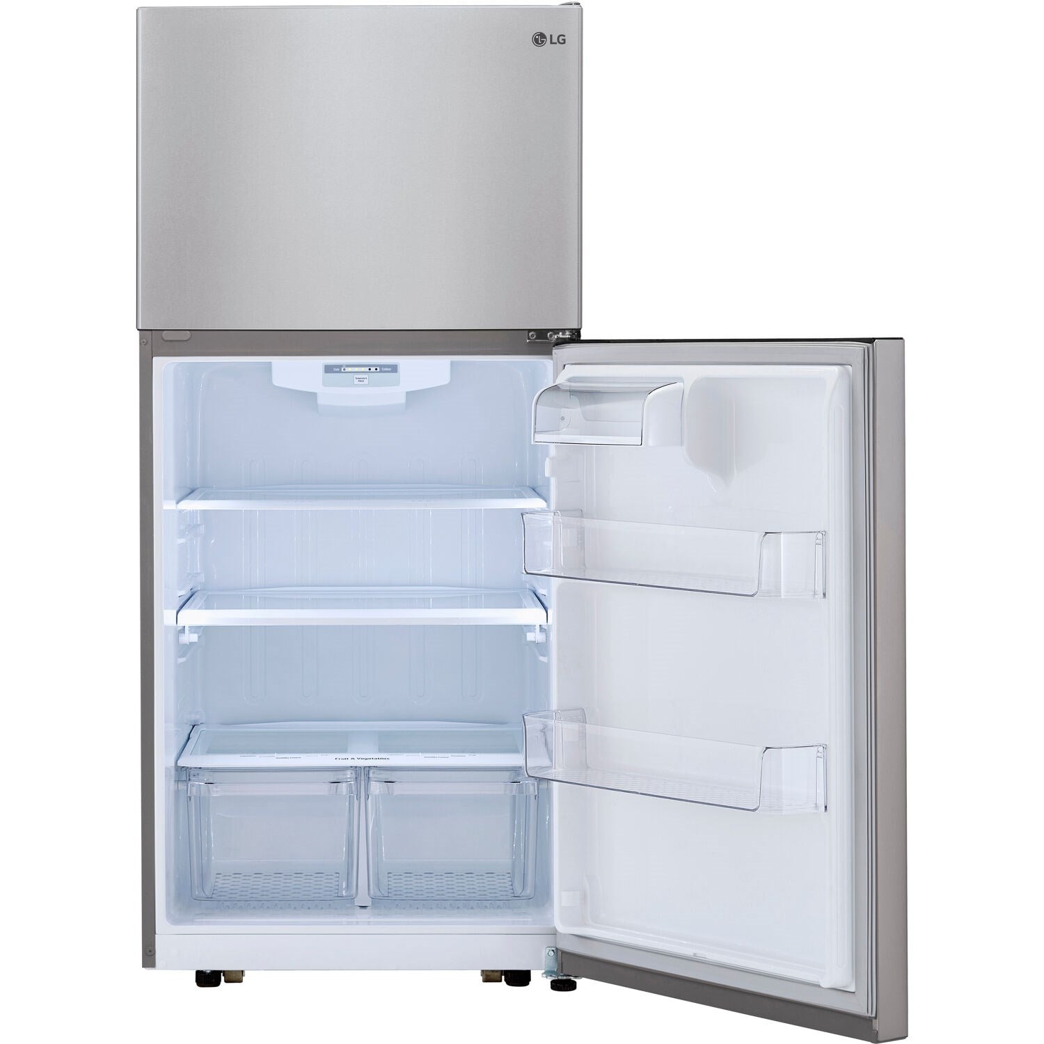 LG - 20 CF Top Mount, 30 inch Wide, Pocket Handles, Ice Maker