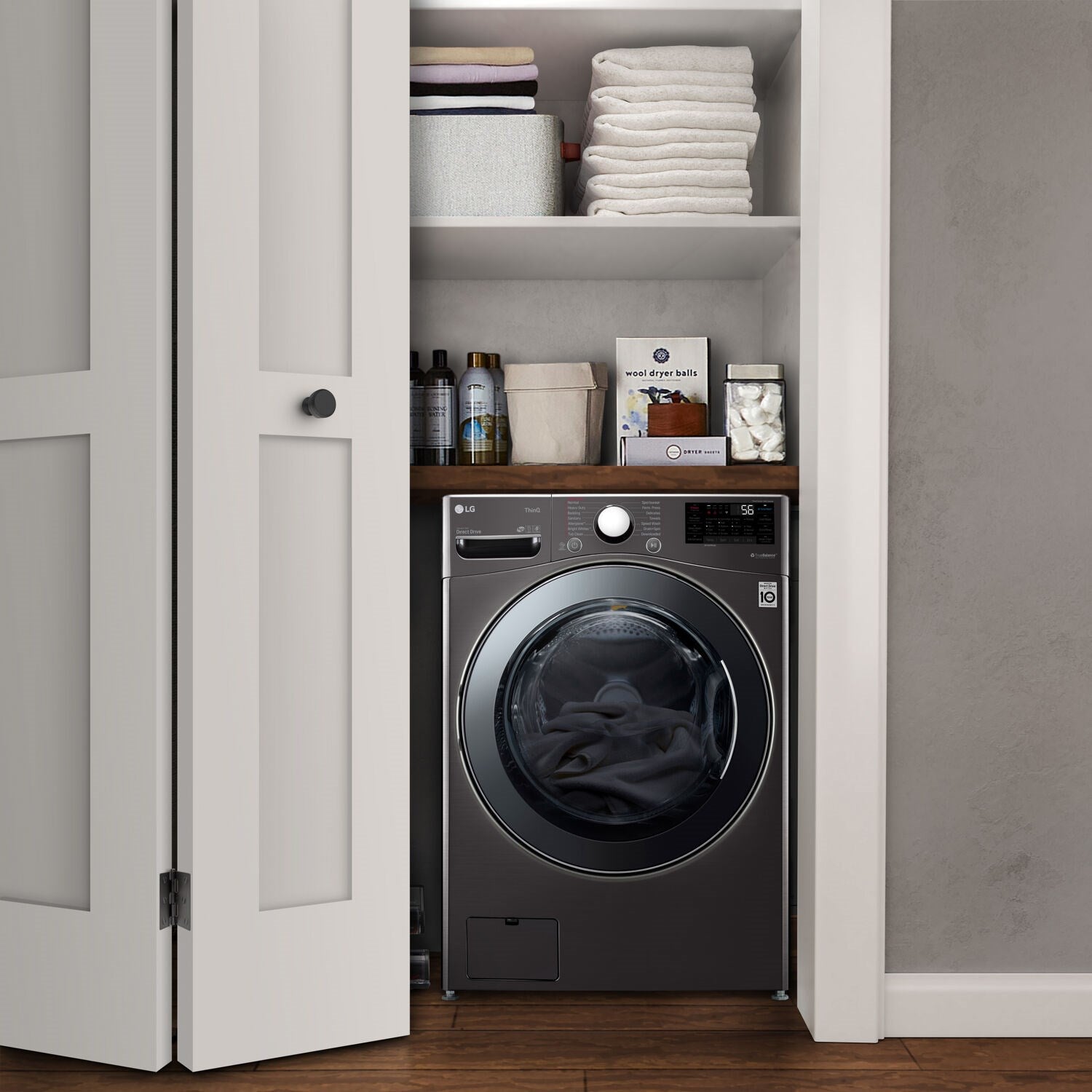 LG - 4.5 CF / 27 inch Compact All-In-One Washer/Dryer, Ventless