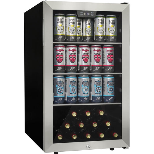 Danby - 4.5 CuFt Beverage Center, Side Mount Pocket Handle, Door Lock | DBC045L1SS