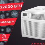 Amana - 22,000 BTU Window AC with Electronic Controls | AMAP222BW