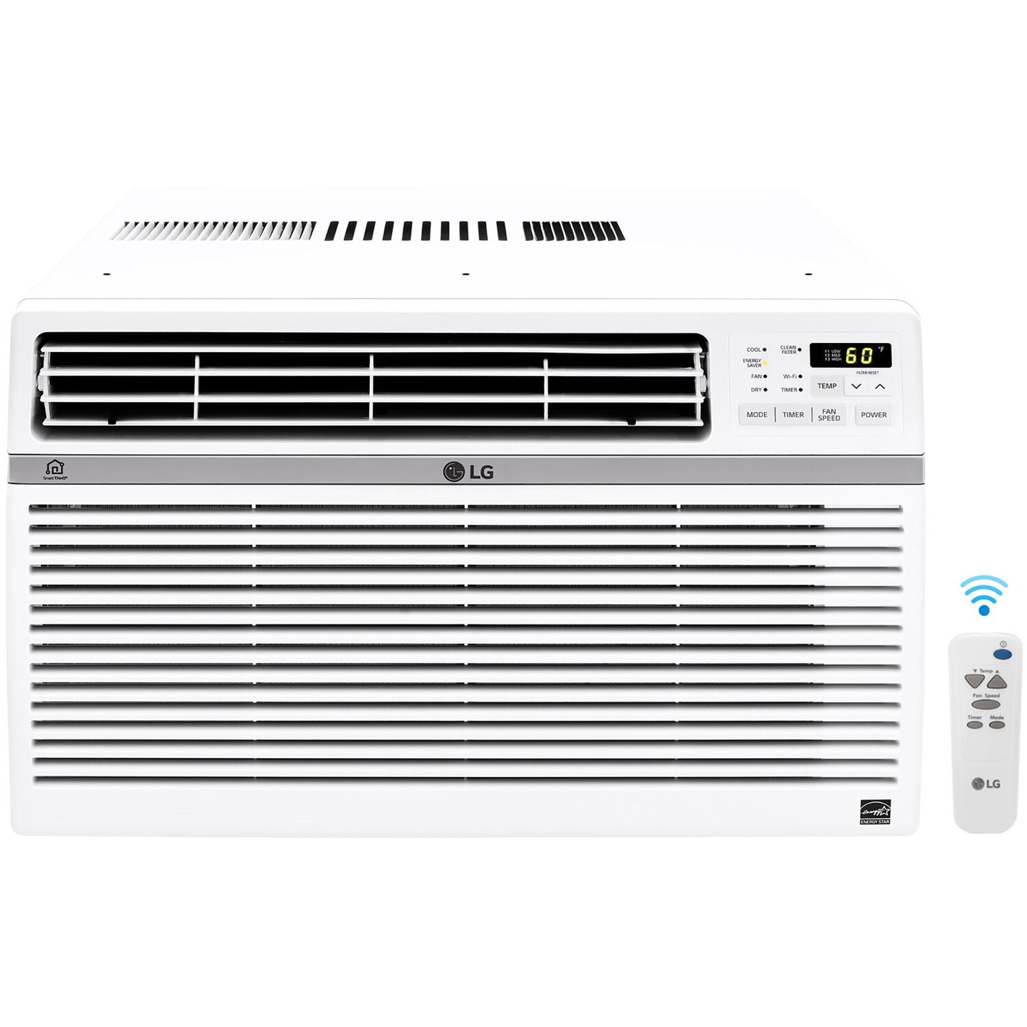 LG - 8,000 BTU Window Air Conditioner with Wifi Controls | LW8017ERSM