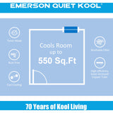 Emerson Quiet - 12000 BTU TTW Air Conditioner with Wifi Controls, 115V | EATC12RSE1T
