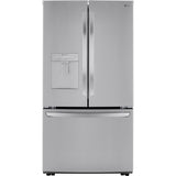 LG - 29 CF 3-Door Refrigerator, Water Only Dispenser, Stainless Look