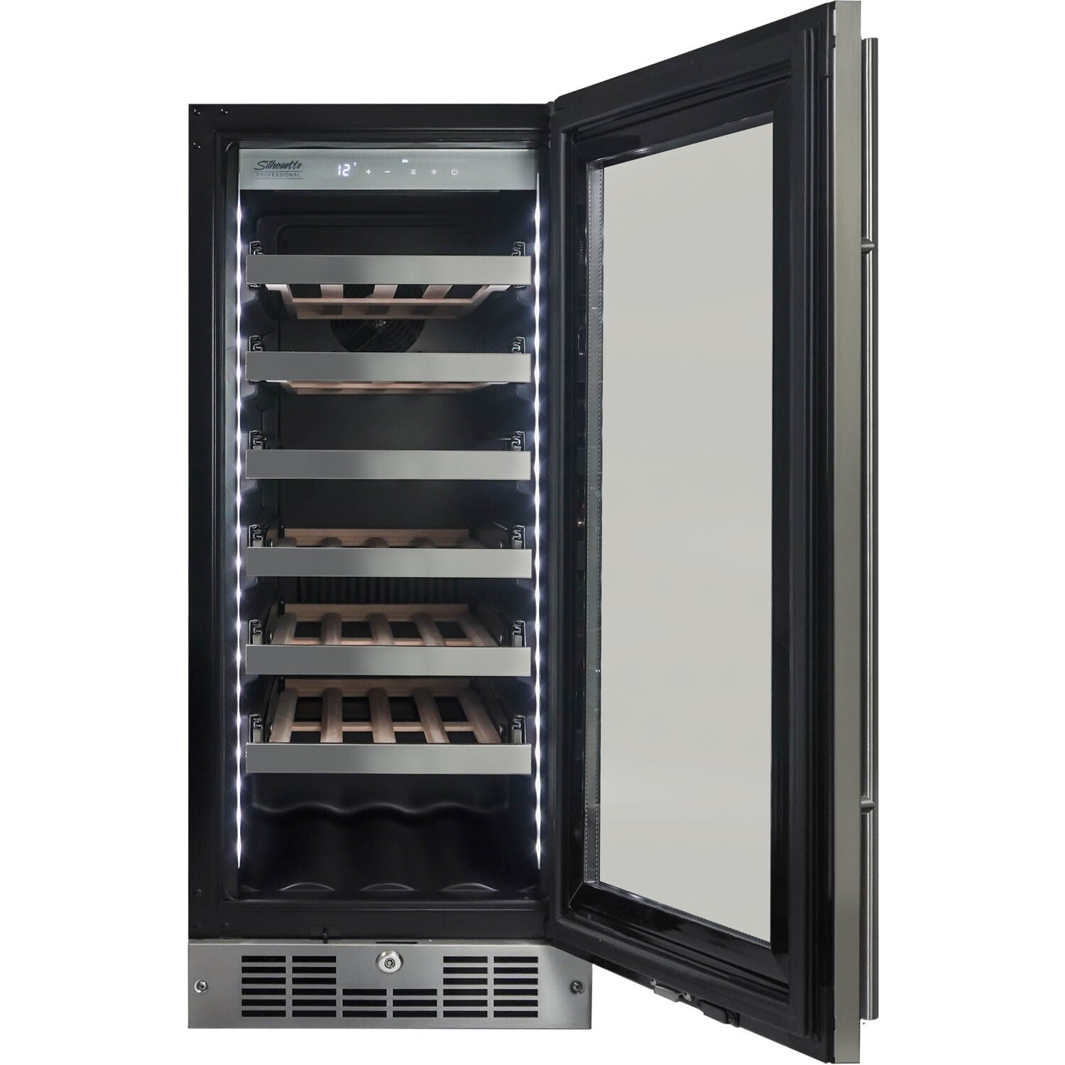 Danby - Silhouette 28 Bottle Integrated Wine Cooler, 15 inch Wide Chassis | SPRWC031D1SS