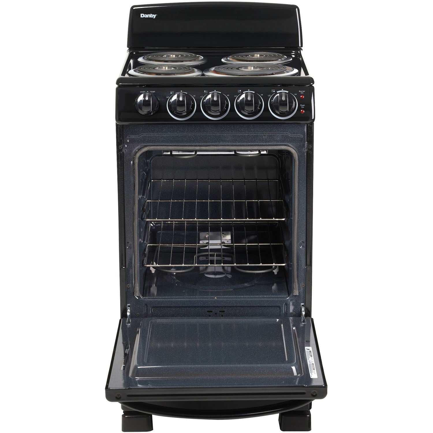 Danby - 20 inch Electric Range, Coil Elements,Push & Turn Safety Knobs,Manual Clean | DER202B