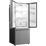 GALANZ - 29 in. W 16.0 cu. ft. French Door Refrigerator in Stainless Steel, Ice Maker | GLR16FS2K16