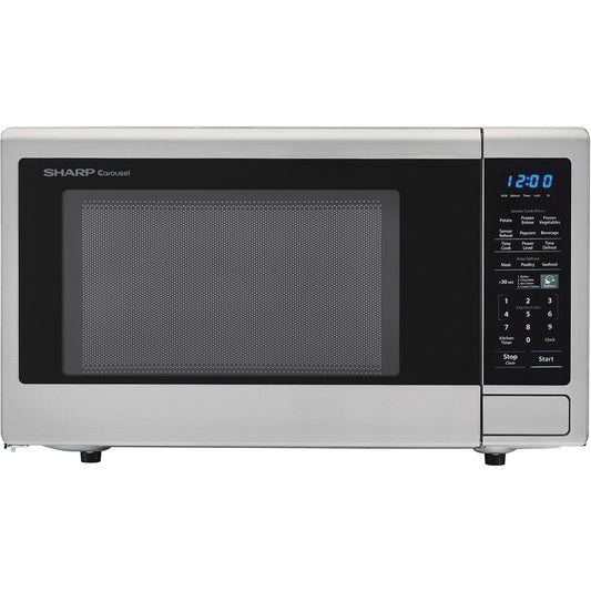 Sharp - 1.8 CF Countertop Microwave, 1100W | SMC1842CS