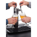 Danby - 5.4 CuFt. Dual-Tap Beer Keg Cooler, Worktop | DKC054A1BSL2DB