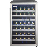 Danby - 38 Bottle Wine Cooler,Stainless Steel Door Trim,Reversible Door,Light | DWC114BLSDD
