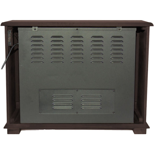 LifeSmart - 28.5 inch Fireplace Heater - Dark Walnut | MDFP2090US