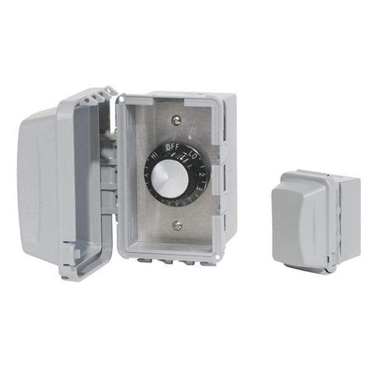 Infratech Regulator Infratech 120V,240V Single Input Regulator Stainless Steel Surface Mount Plate With Deep Gang Waterproof Box And Cover - 14-4120 / 14-4220