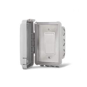 Infratech Switch Infratech Single On/Off Flush Mount Switch With Gang Box And Weatherproof Cover - 14-4410