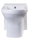 EAGO - White Ceramic Bathroom Bidet with Elongated Seat | JA1010