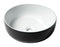 ALFI Brand - Black & White 15" Round Above Mount Ceramic Sink | ABC908