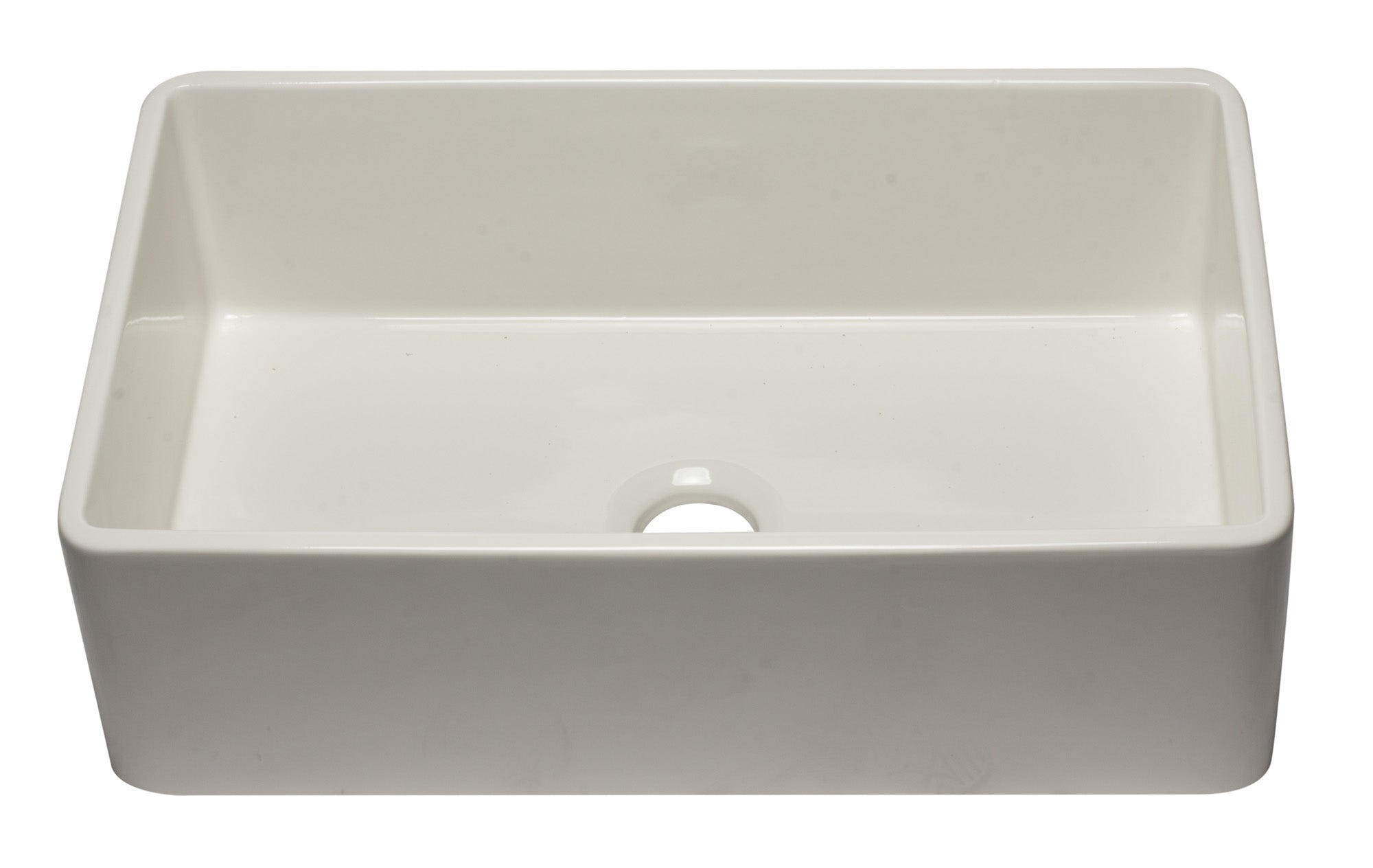 ALFI Brand - 33 inch Biscuit Reversible Single Fireclay Farmhouse Kitchen Sink | AB3320SB-B