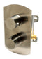 ALFI Brand - Brushed Nickel Round Knob 1 Way Thermostatic Shower Mixer | AB3809-BN