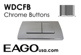 EAGO - Chrome Dual Flush Buttons for Wall Mounted Toilet | WDCFB