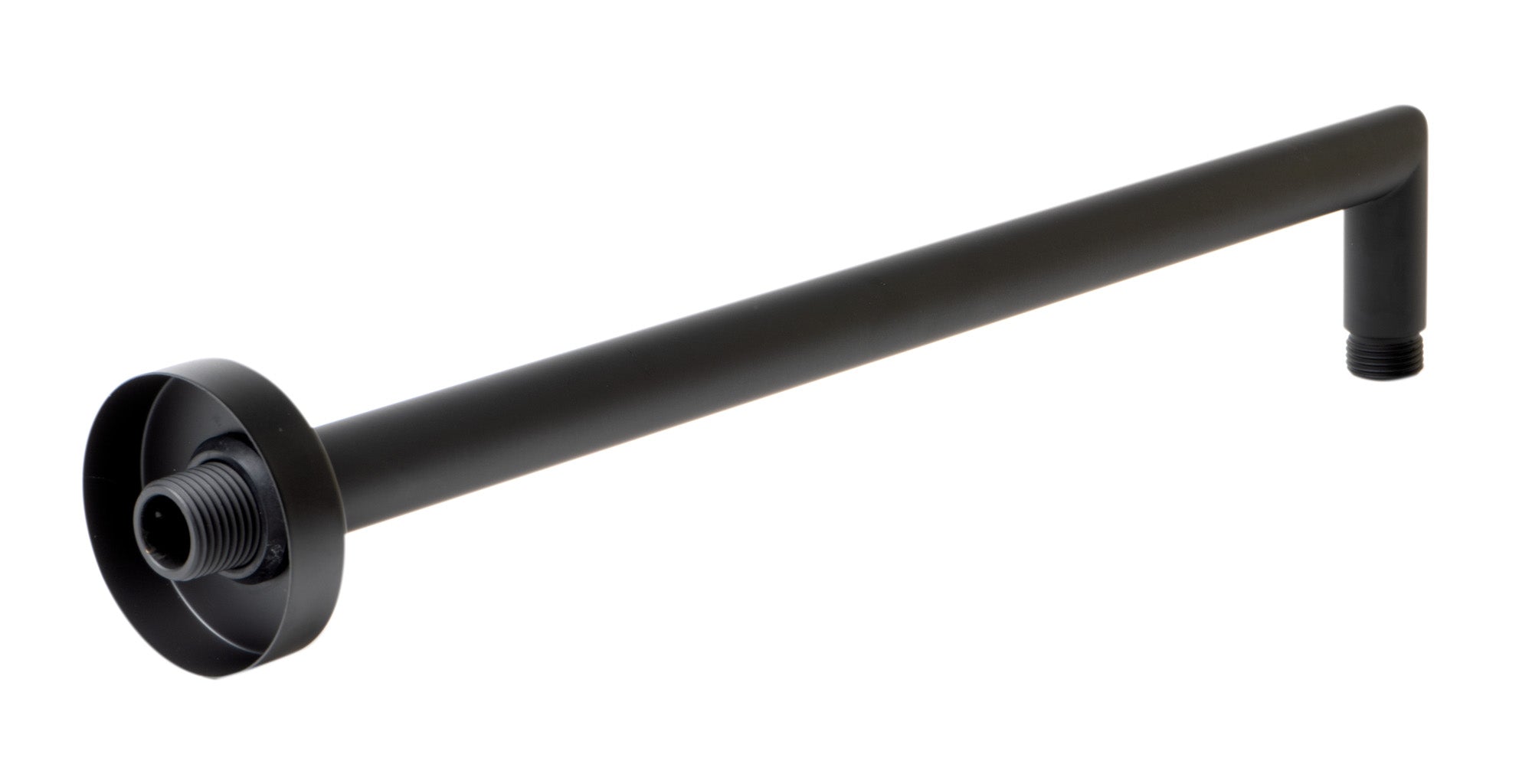 ALFI Brand - Black Matte 16" Round Wall Shower Arm | ABSA16R-BM