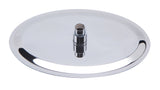 ALFI Brand - 12" Oval Polished Solid Stainless Steel Ultra Thin Rain Shower Head | RAIN128-PSS