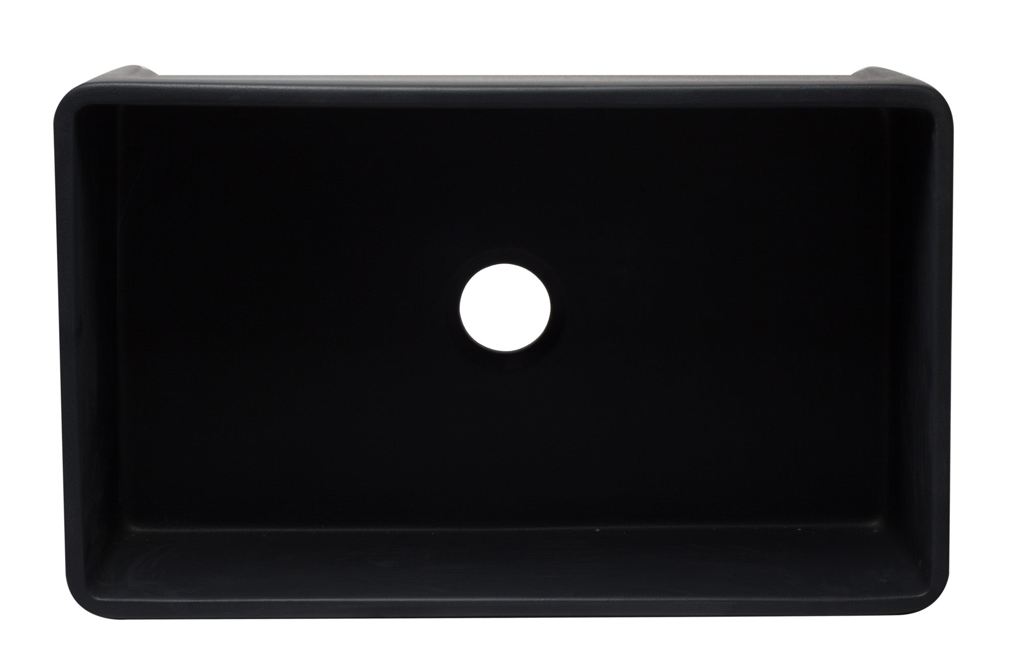 ALFI Brand - 33 inch Black Reversible Single Fireclay Farmhouse Kitchen Sink | AB3320SB-BM