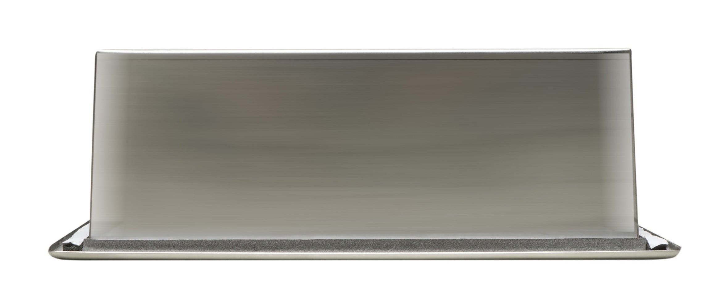ALFI Brand - 12 x 24 Brushed Stainless Steel Vertical Double Shelf Bath Shower Niche | ABN1224-BSS