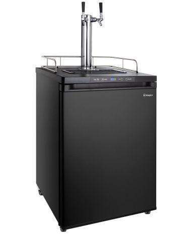 Kegco Beer Refrigeration 2 TAP 24" Wide Tap Black Digital Kegerator