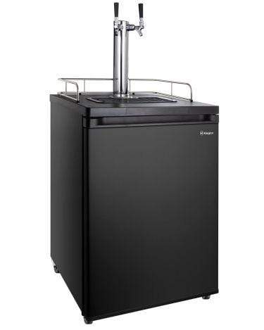 Kegco Beer Refrigeration 2 TAP 24" Wide Tap Black Kegerator