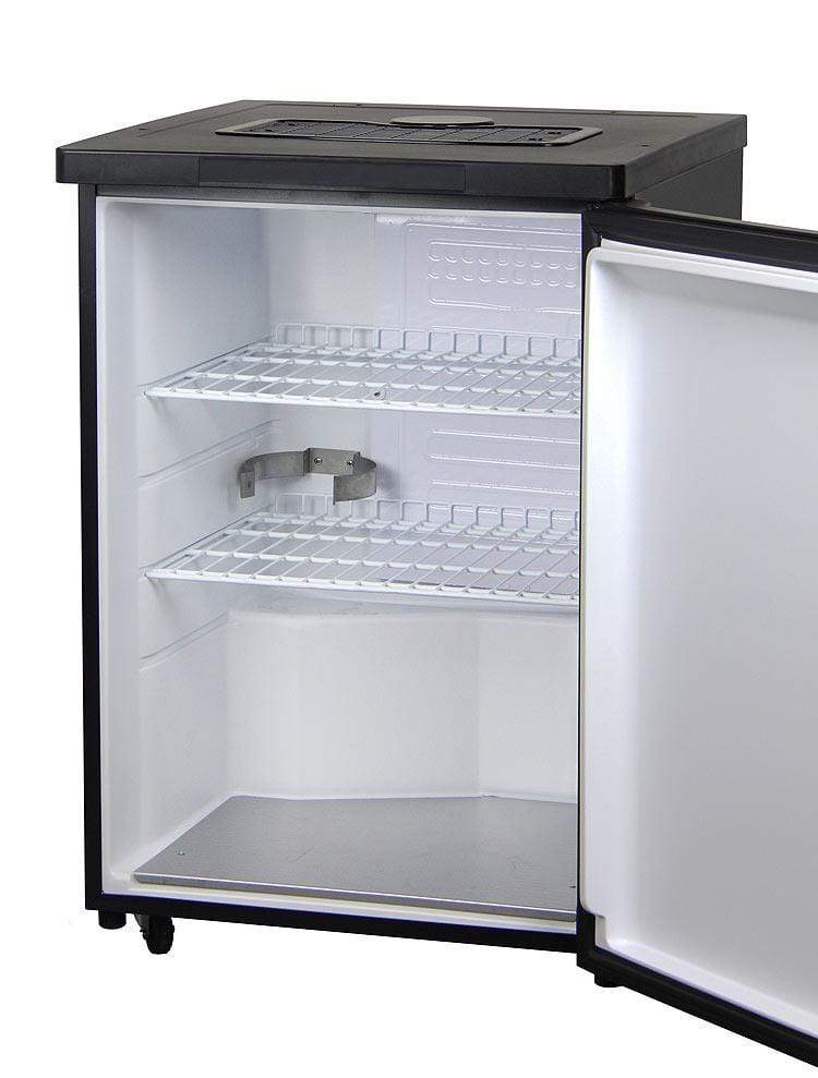 Kegco Beer Refrigeration 24" Wide Black Kegerator - Cabinet Only