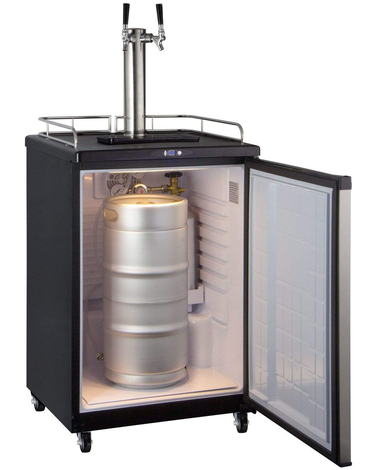 Kegco Beer Refrigeration 24" Wide Cold Brew Coffee Single Stainless Steel Commercial/Residential Kegerator