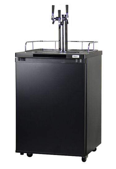 Kegco Beer Refrigeration 24" Wide Tap Black Kegerator