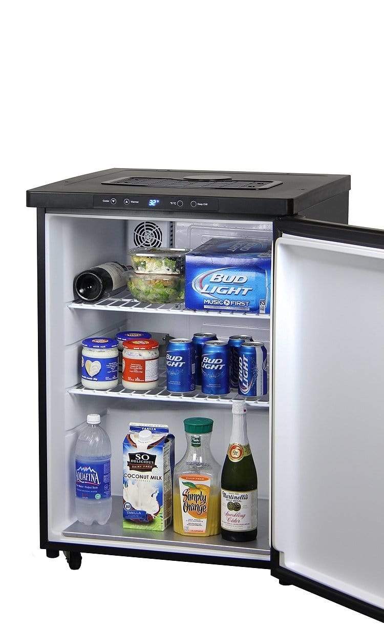 Kegco Beer Refrigeration 24" Wide Tap Black Stainless Steel Digital Kegerator