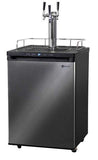 Kegco Beer Refrigeration 3 TAP 24" Wide Tap Black Stainless Steel Digital Kegerator