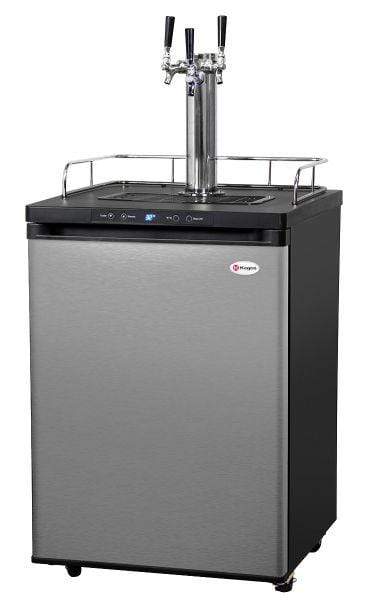 Kegco Beer Refrigeration 3 TAP 24" Wide Tap Stainless Steel Digital Kegerator