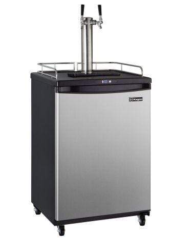 Kegco Beer Refrigeration Dual Tap Wide Single Tap Stainless Steel Commercial/Residential Kegerator