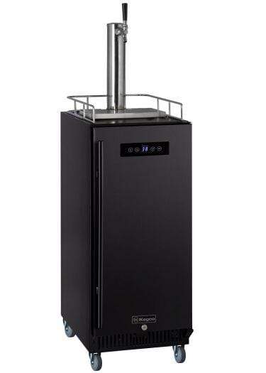 Kegco Beer Refrigeration Tap Black Wide Single Tap Black Commercial Kegerator